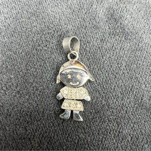 Little Girl Sterling Silver Charm